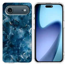 A-One Brand - iPhone Air Mobilskal Marble Pattern Printing Soft - Grå