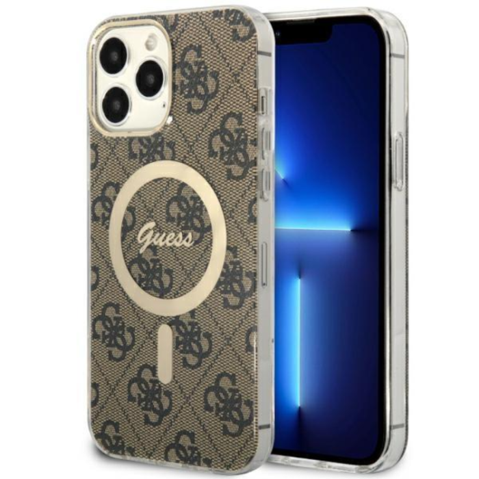 Guess - Guess iPhone 13 Pro Max Mobilskal MagSafe - Brun