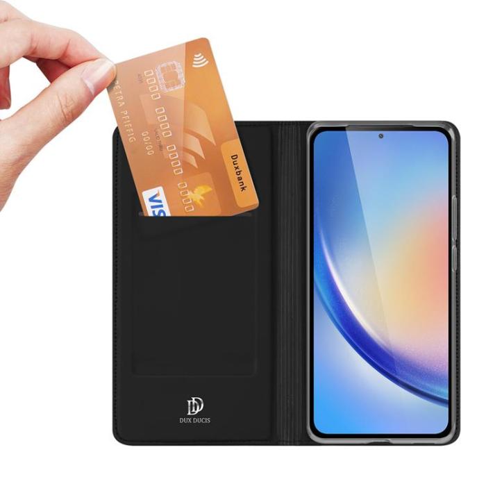 Dux Ducis - Dux Ducis Galaxy A35 5G Plånboksfodral Skin Pro med Flap - Svart