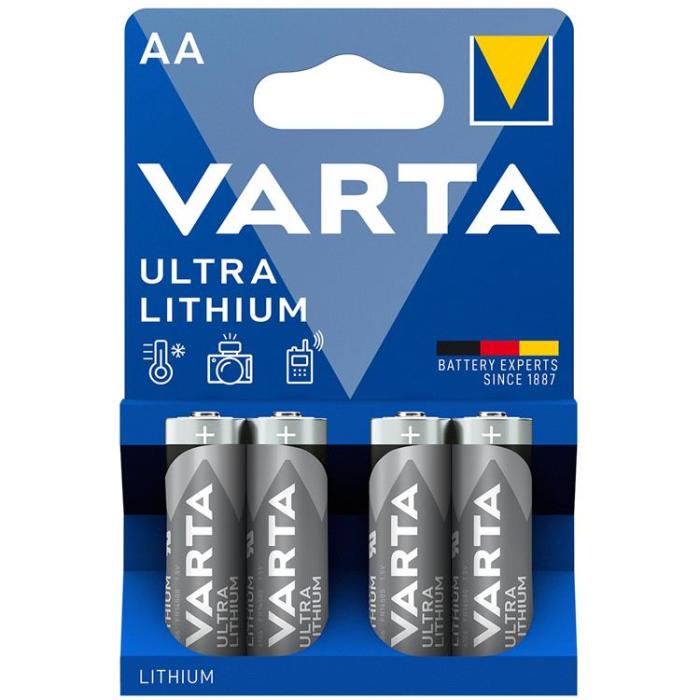 VARTA - Varta 4-pack Ultra Lithium AA / LR6 Batteri