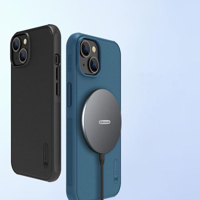 Nillkin - Nillkin iPhone 14 Plus Skal Super Frosted Shield - Blå