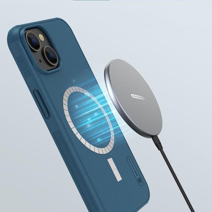 Nillkin - Nillkin iPhone 14 Plus Skal Super Frosted Shield - Blå