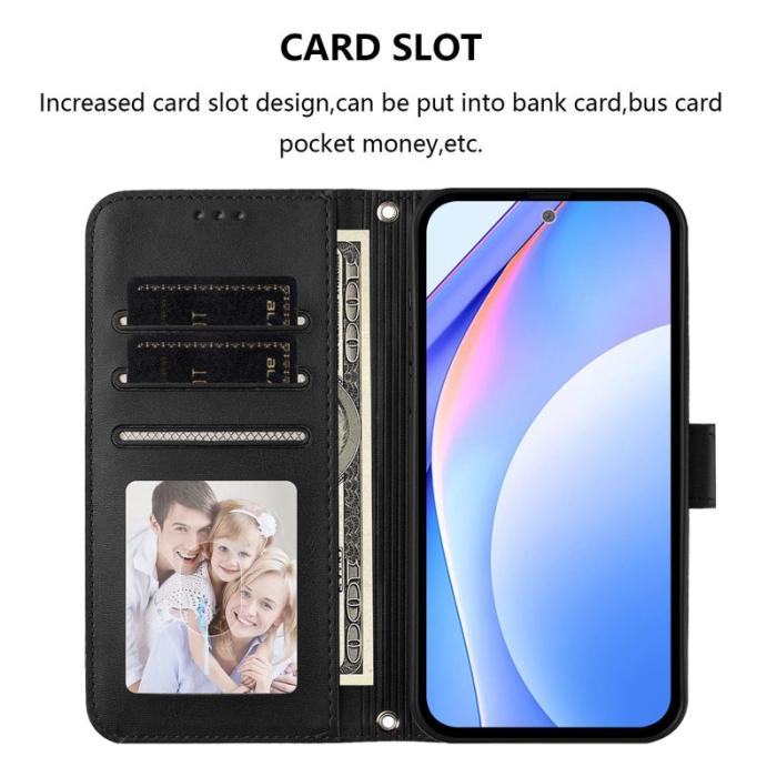 OEM - Samsung Galaxy A37 Plånboksfodral Konstläder RFID-Skydd - Svart