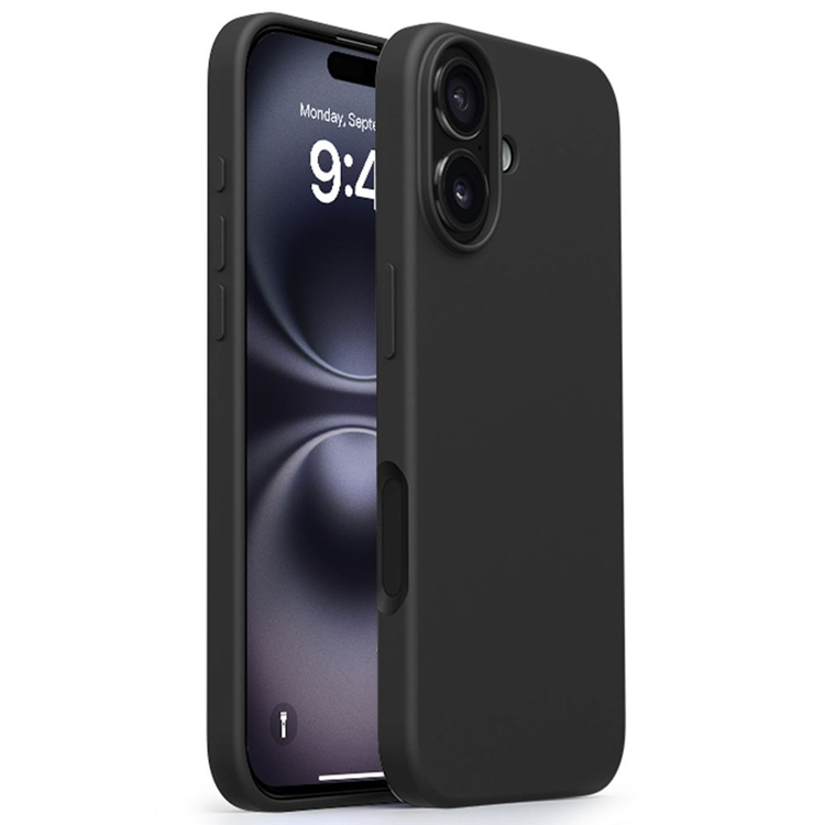 iPhone 17 Mobilskal Anti-Scratch Silikon+PC - Svart | 2353 | AlltMobil