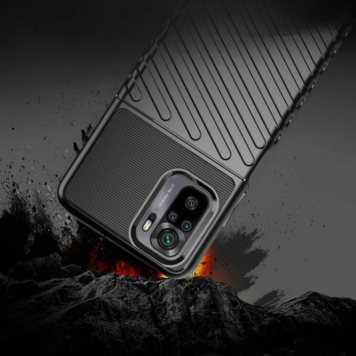OEM - Xiaomi Redmi 10 Skal Thunder Flexible Tough Rugged - Svart