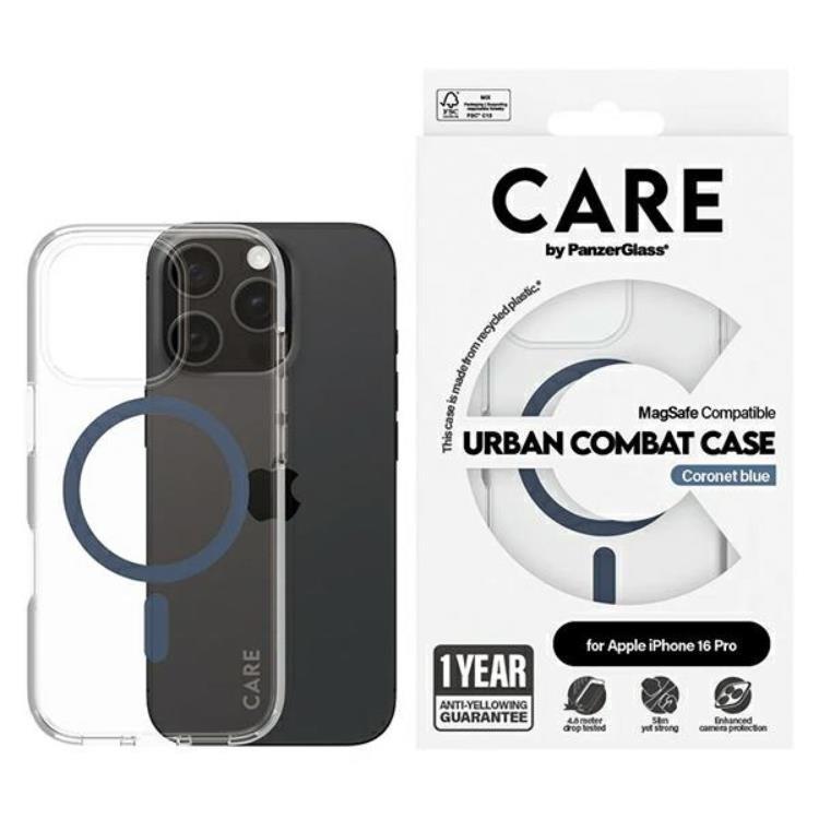 CARE By PanzerGlass iPhone 16 Pro Mobilskal MagSafe - Blå | 2353 | AlltMobil