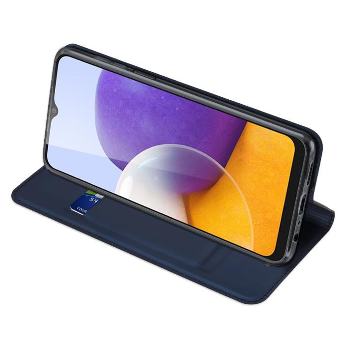 UTGATT1 - Dux Ducis Skin Series Plånboksfodral Samsung Galaxy A22 4G - Blå