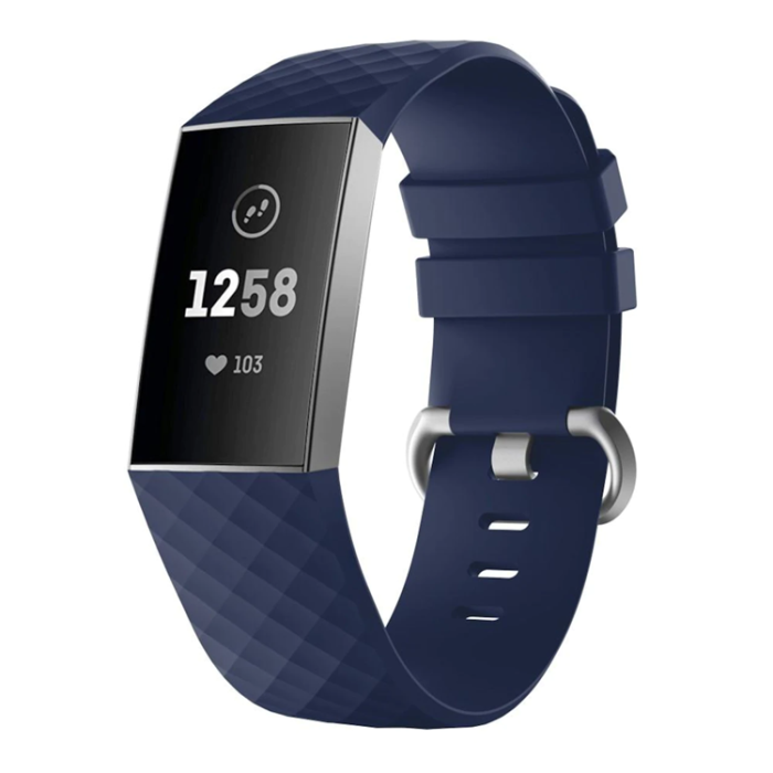 A-One Brand - Fitbit Charge 4/3 Armband Silikon - Blå