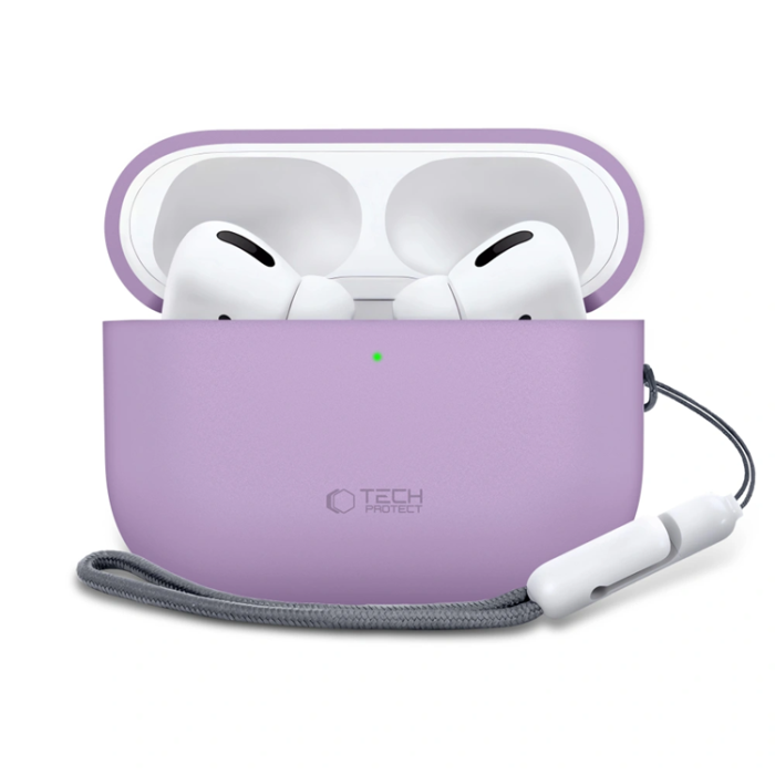 Tech-Protect - Tech-Protect Apple Airpods Pro 3 Skal Silikon - Lavender