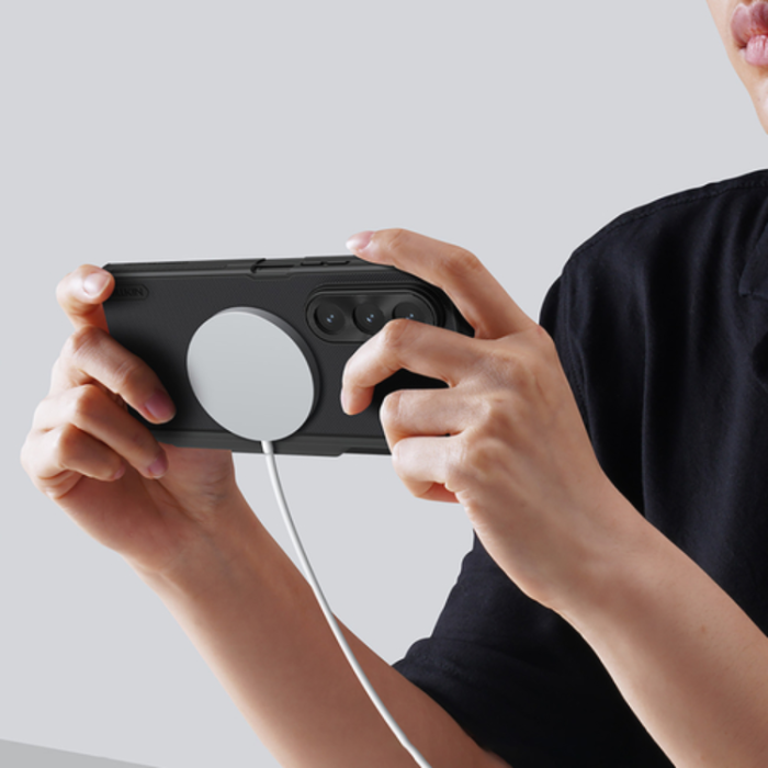 Nillkin - Nillkin Mobilskal till Galaxy Z Fold 7 MagSafe Frosted Shield - Svart