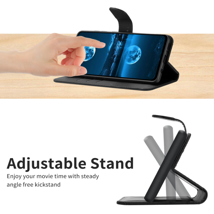 A-One Brand - OnePlus Nord 5 Plånboksfodral Präglad Läder - Svart