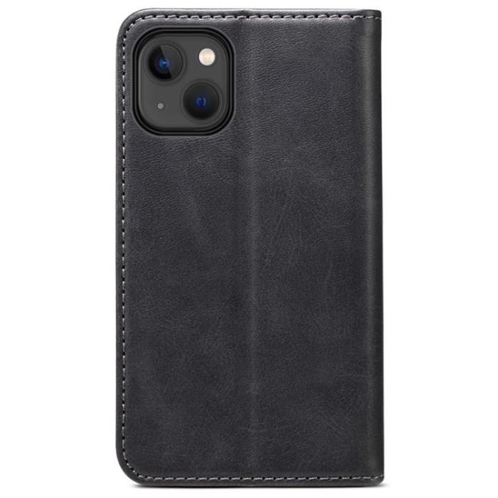 SUTENI - SUTENI iPhone 14 Plus Plånboksfodral Magnetic Kickstand - Svart