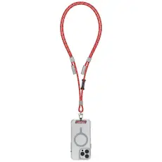 Skinarma - Skinarma 2in1 USB-C Till USB-C Kabel Lanyard Dyno Ve - R&ouml;d
