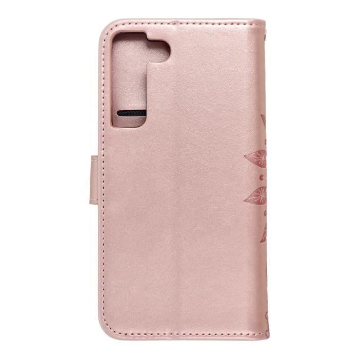 Forcell - Forcell MEZZO Plånboksfodral till Samsung Galaxy S22 Roséguld