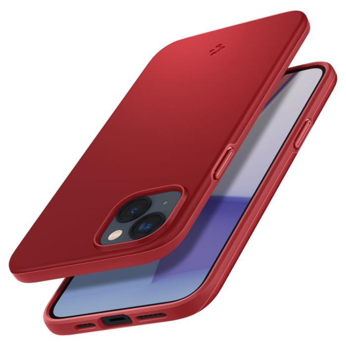UTGATT1 - Spigen iPhone 14 Skal Thin Fit - Röd