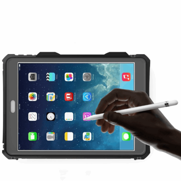 A-One Brand - iPad 10.2 (2019/2020/2021) Skal Shell Box IP68 Vattentät - Svart