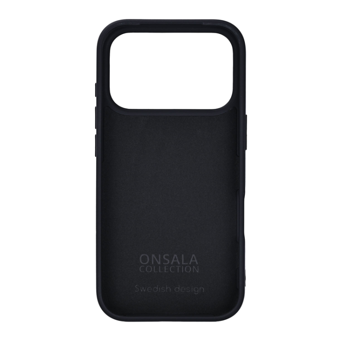 Onsala - ONSALA iPhone 17 Pro Mobilskal med Silikonkänsla - Svart