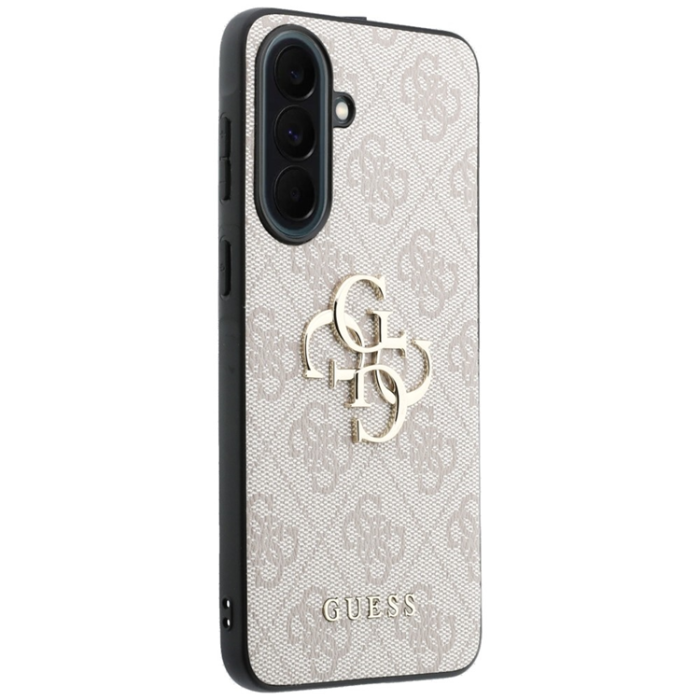 Guess - Guess Mobilskal För Galaxy A37 5G Läder 4G Metal Logo - Rosa