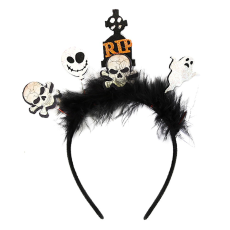 OEM - Halloween Hårband Pumpa Spindel Skelett - Dödskalle+Grav