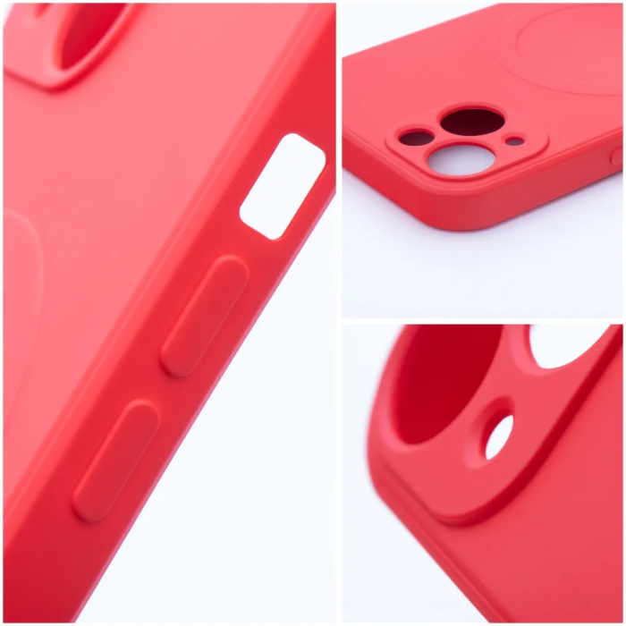 OEM - iPhone 12 Mini Skal Silicone Mag - Röd