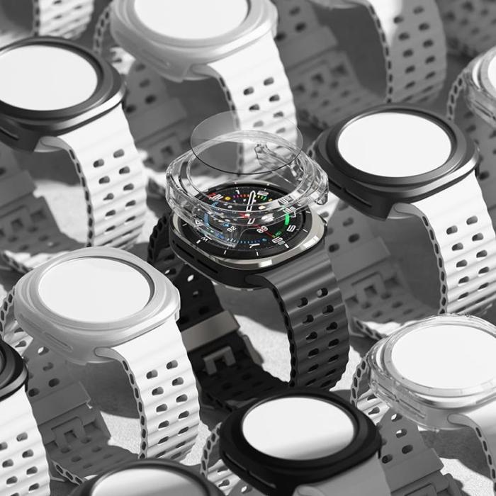 Ringke - Ringke Samsung Galaxy Watch Ultra (47 mm) Skal + Härdat Glas Skärmskydd