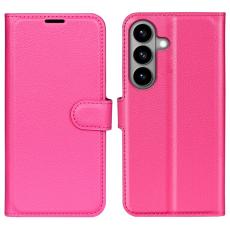 OEM - AMORUS Samsung Galaxy S26 / S26 Pro Pl&aring;nboksfodral Konstl&auml;der - Rosa