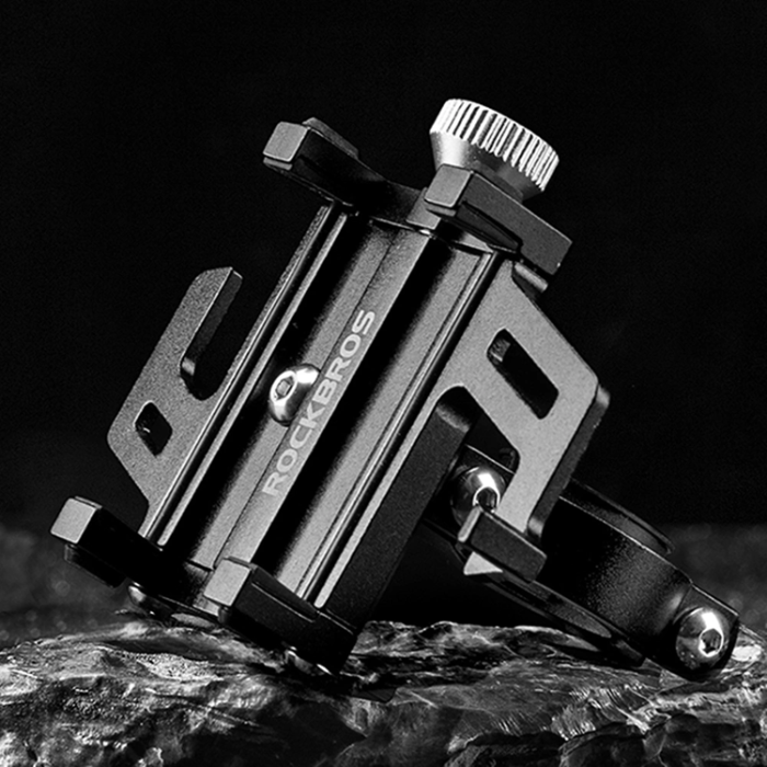 Rockbros - Rockbros Cykeltelefonhållare i aluminiumlegering - Svart