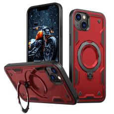 N/A - Mobilskal till iPhone 14/13 Milit&auml;rt Skydd PC+TPU Kickstand R&ouml;d