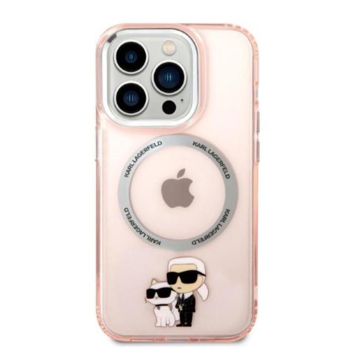 KARL LAGERFELD - Karl Lagerfeld iPhone 14 Pro Max Mobilskal Magsafe - Rosa