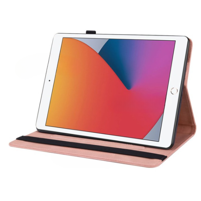 A-One Brand - iPad 10.2 (2019/2020/2021) Fodral Imprinted Butterfly - Rosa