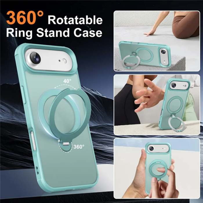 A-One Brand - iPhone Air Mobilskal MagSafe Kickstand TPU + PC - Lake Blå