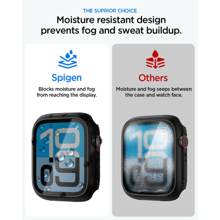 Spigen - Spigen Skal För Apple Watch (44mm) Thin Fit 360 - Svart