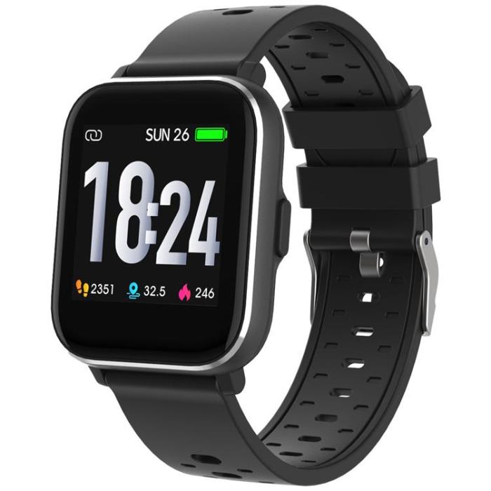 UTGATT5 - DENVER Smartwatch Kroppstemp/Hjärtfrekvens/IP67 - Svart