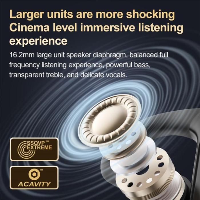 VSIDEA - VSIDEA Single Over-Ear Trådlösa Hörlur Bluetooth Business V82 - Svart