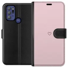 Gustaf - Pl&aring;nboksfodral till Motorola Moto G60S med Litet Hj&auml;rta