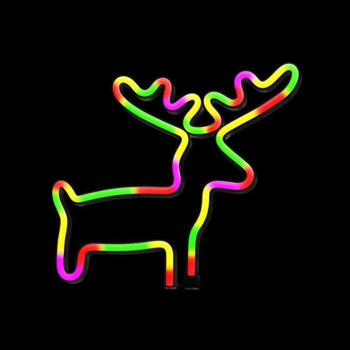Forever Light - Forever Light LED Neon Light ELK Bat + USB FLNE12 - Flerfärgad