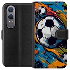 iSecrets - Pl&aring;nboksfodral till OnePlus Nord CE4 Lite med Fotbollar