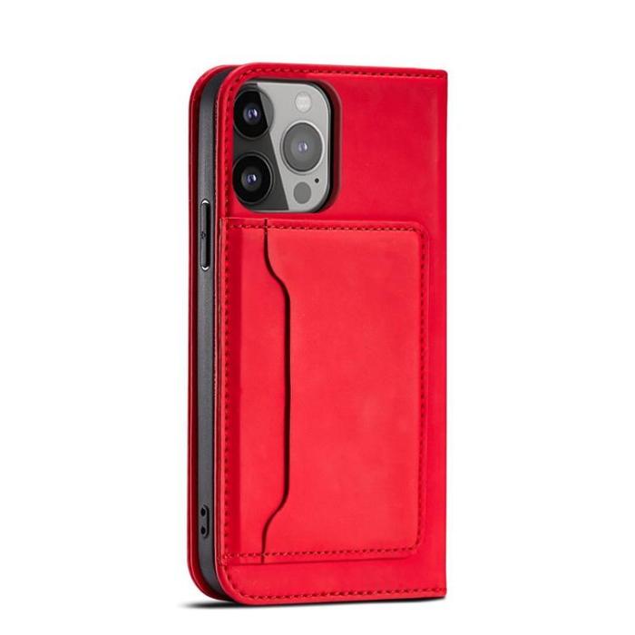 OEM - Galaxy S23 Ultra Plånboksfodral Magnet Flip - Röd