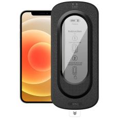 A-One Brand - H&auml;rdat glas Sk&auml;rmskydd F&ouml;r Apple iPhone 12 Anti-Spy med Installationsverktyg