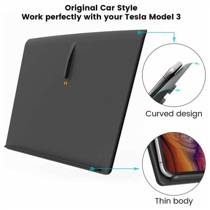 OEM - Trådlös Laddare för Tesla 17-20 Model 3 - Svart