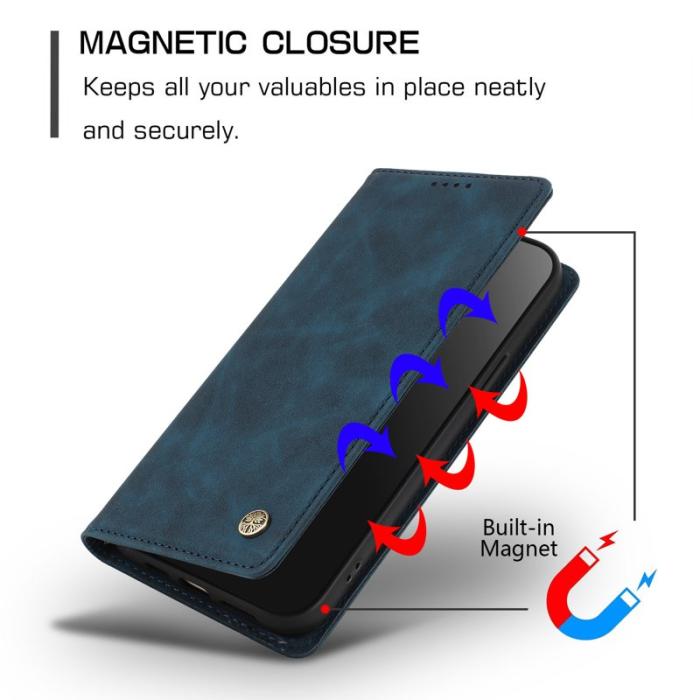 OEM - Plånboksfodral för Samsung Galaxy S26 Konstläder RFID - Mörkblå