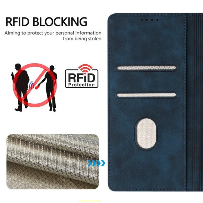 OEM - Plånboksfodral för Samsung Galaxy S26 Konstläder RFID - Mörkblå