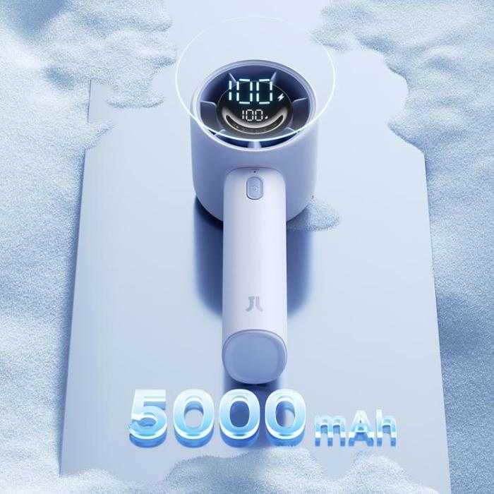 Jisulife - Jisulife Bärbar USB Handfläkt 5000 mAh Fan 10S - Blå