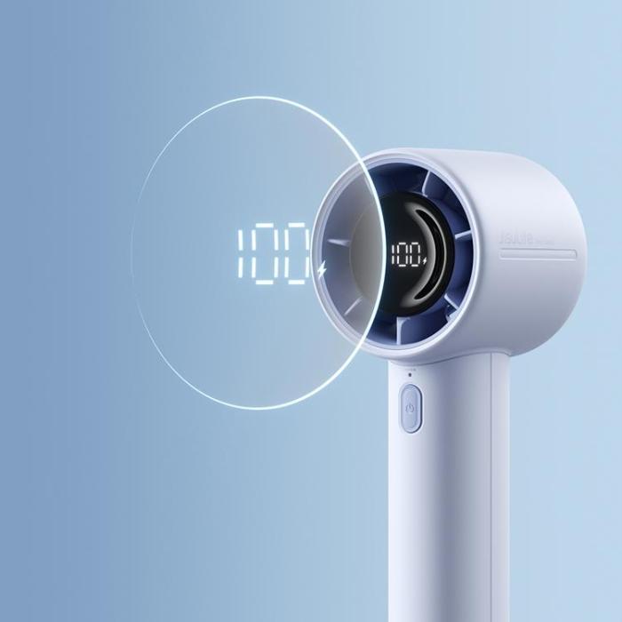 Jisulife - Jisulife Bärbar USB Handfläkt 5000 mAh Fan 10S - Blå