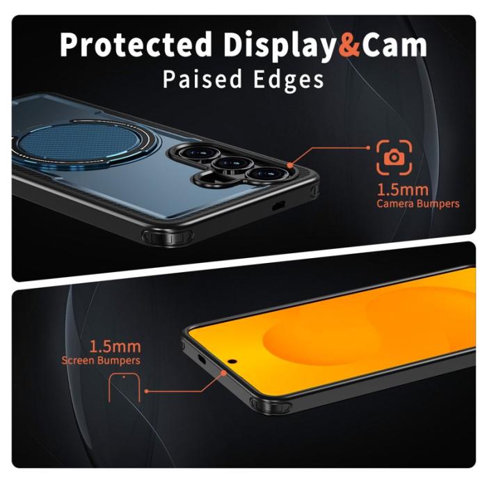 OEM - Mobilskal för Samsung Galaxy S26 Plus Magnetiskt TPU + PC Kickstand - Blå