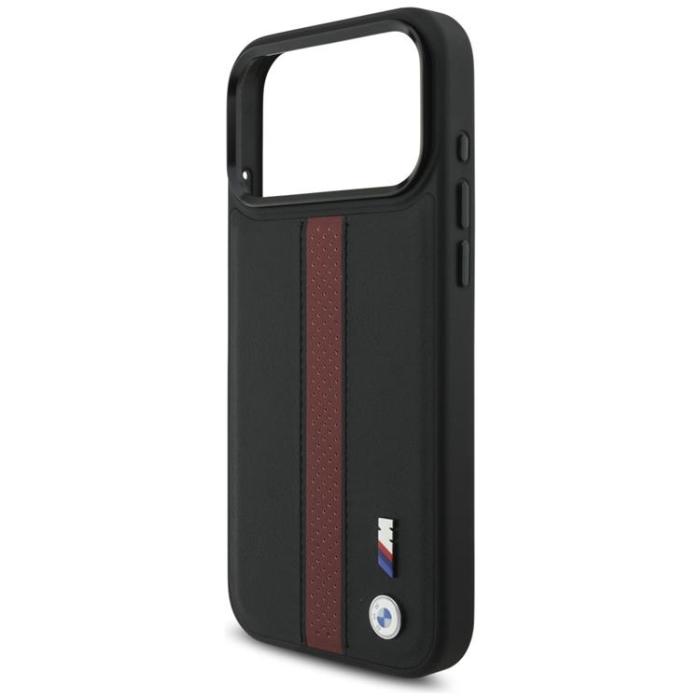 BMW - BMW iPhone 17 Pro Max Mobilskal MagSafe M Perforated Stripe Logo - Röd