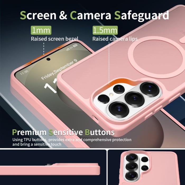 OEM - Mobilskal för Samsung Galaxy S26 Ultra Magnetiskt TPU - Rosa