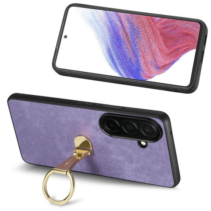 CASENEO - CASENEO Mobilskal för Samsung Galaxy S26 Fällbar Kickstand Konstläder - Lila