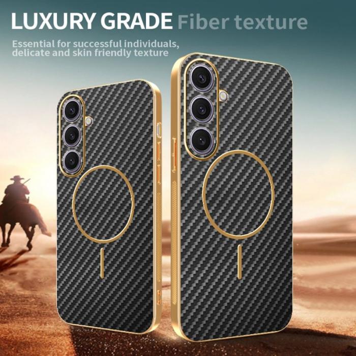 OEM - Mobilskal för Samsung Galaxy S26 Plus Karbonfiber TPU - Svart
