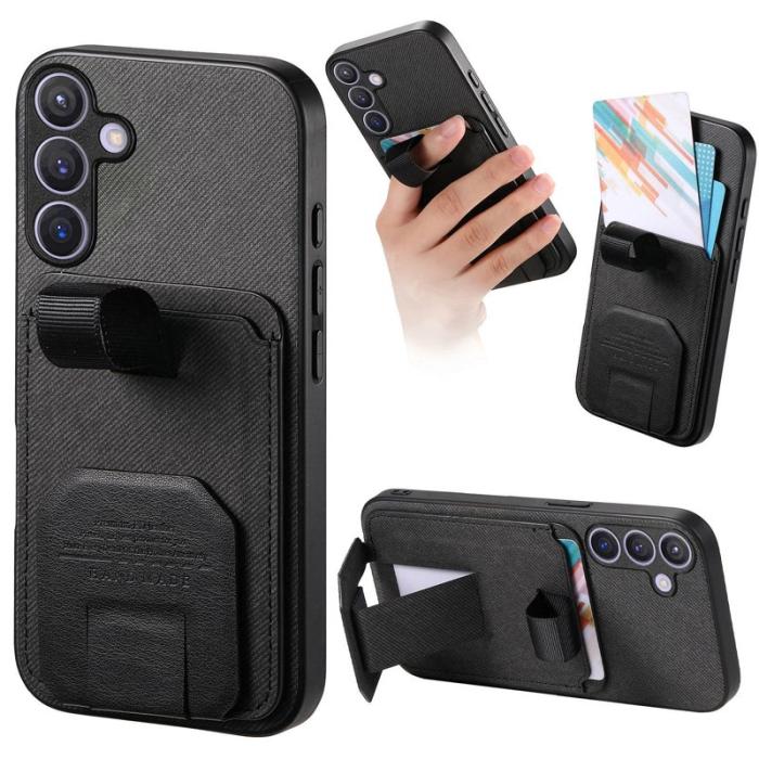 OEM - Mobilskal för Samsung Galaxy S26 Plus Kickstand Card Slot TPU - Svart